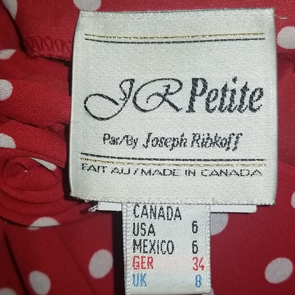 Red & White Polka Dot Dress - Sz 6 - Picture 6 of 8